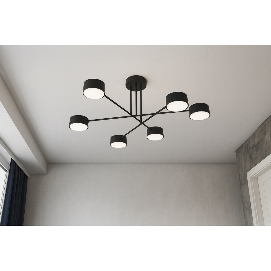 BRILAGI - LED RGB+CCT Dimeriuojamas prigludęs lubų šviestuvas MONO 6xGX53/14W/230V 2700-6500K Wi-Fi Tuya juodas