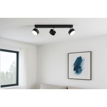 BRILAGI - LED RGB+CCT dimeriuojamas taškinis šviestuvas MONO 3xGX53/14W/230V 2700-6500K Wi-Fi Tuya juodas