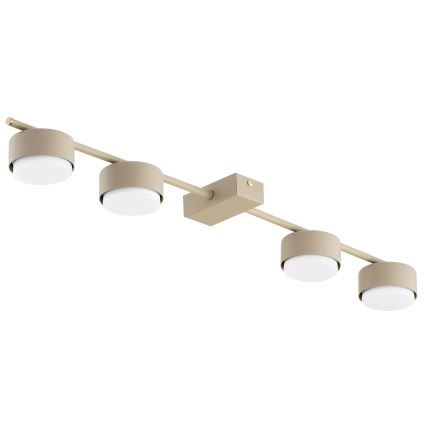 BRILAGI - LED RGB+CCT Reguliuojamas taškinis šviestuvas MONO 4xGX53/14W/230V 2700-6500K Wi-Fi Tuya smėlinis