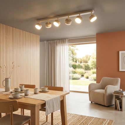 BRILAGI - LED RGB+CCT Dimeriuojamas taškinis šviestuvas MONO 6xGX53/14W/230V 2700-6500K Wi-Fi Tuya smėlinė/auksinė