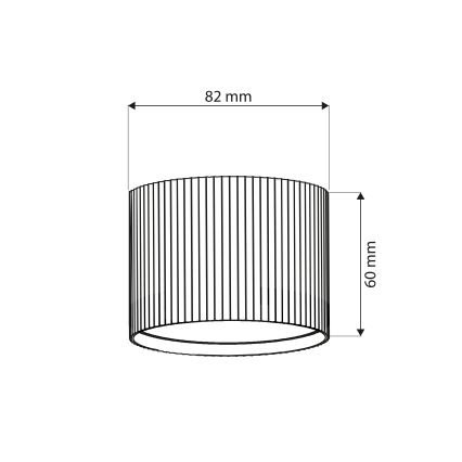 BRILAGI - LED RGB+CCT Dimeriuojamas taškinis šviestuvas STRIPY 1xGX53/14W/230V 60x82 mm 2700-6500K Wi-Fi Tuya juoda
