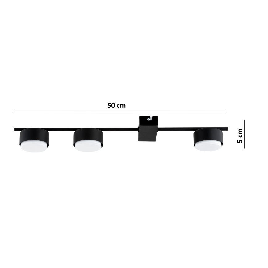 BRILAGI - LED RGB+CCT dimeriuojamas taškinis šviestuvas MONO 3xGX53/14W/230V 2700-6500K Wi-Fi Tuya juodas