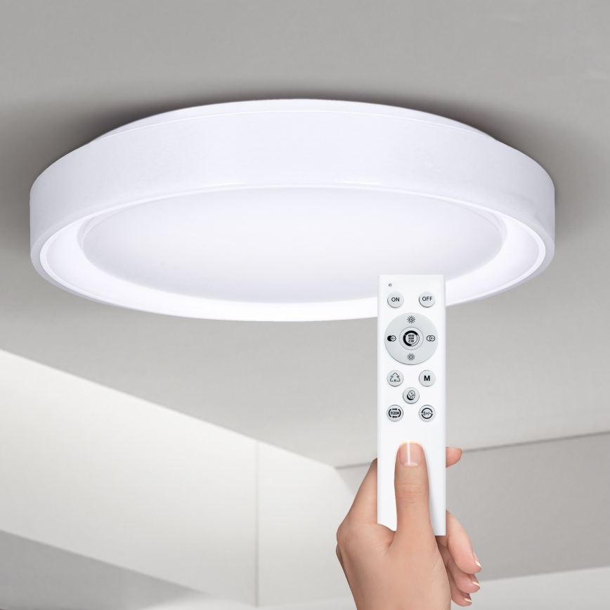 Brilagi - LED RGB pritemdomas lubinis šviestuvas FLOCO LED/30W/230V 3000-6500K Wi-Fi Tuya + LED/6W + nuotolinio valdymo pultas