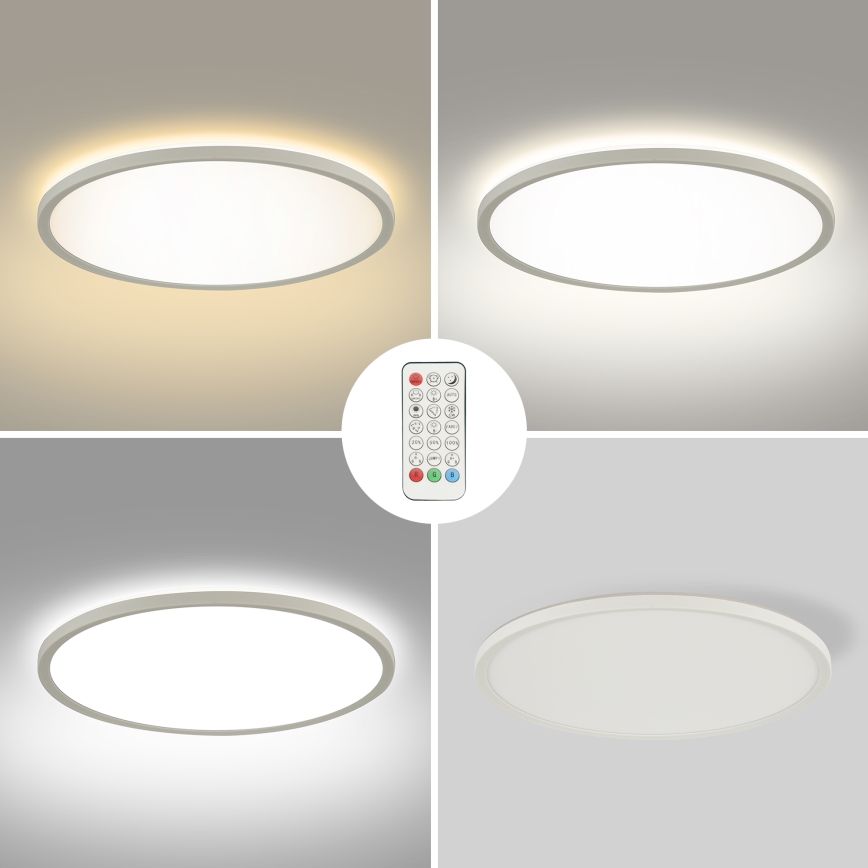 Brilagi - LED RGBW Reguliuojamas lubinis šviestuvas ULTRA SLIM LED/18W/230V 2700-6500K diametras 30 cm balta + nuotolinio valdymo pultas