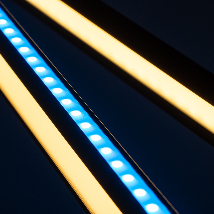 BRILAGI - LED RGBTW dimeriuojama jutiklinė stalinė lempa su spaustuku VARIO LED/18W/230V 3000-6500K CRI 96 juoda