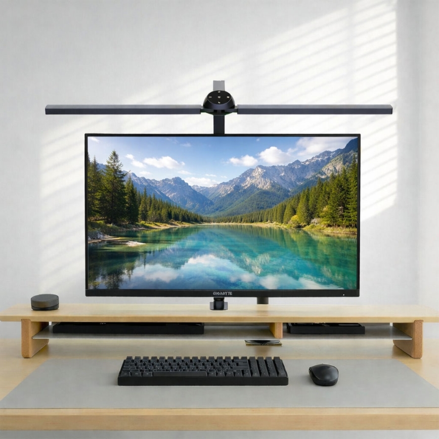 Brilagi - LED RGB dimeriuojama jutiklinė stalinė lempa su spaustuku VARIO LED/18W/230V 3000-6500K CRI 96