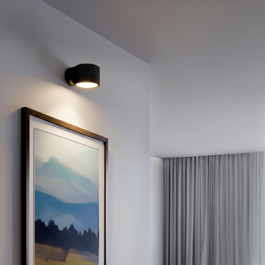 BRILAGI - LED RGB+CCT pritemdomas sieninis taškinis šviestuvas STRIPY 1xGX53/14W/230V 2700-6500K Wi-Fi Tuya juodas