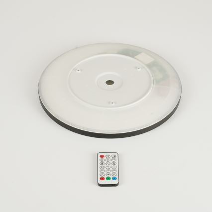 Brilagi - LED RGBW Reguliuojamas lubų šviestuvas ULTRA SLIM LED/18W/230V 2700-6500K skersmuo 30 cm juodas + nuotolinio valdymo pultas