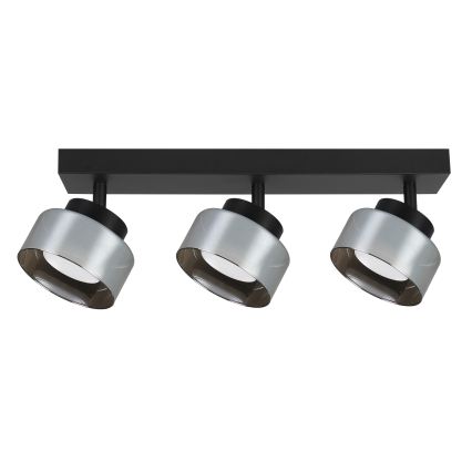 BRILAGI - LED RGB+CCT Dimeriuojamas taškinis šviestuvas AURA LUX 3xGX53/14W/230V 2700-6500K Wi-Fi Tuya juoda/dūminė