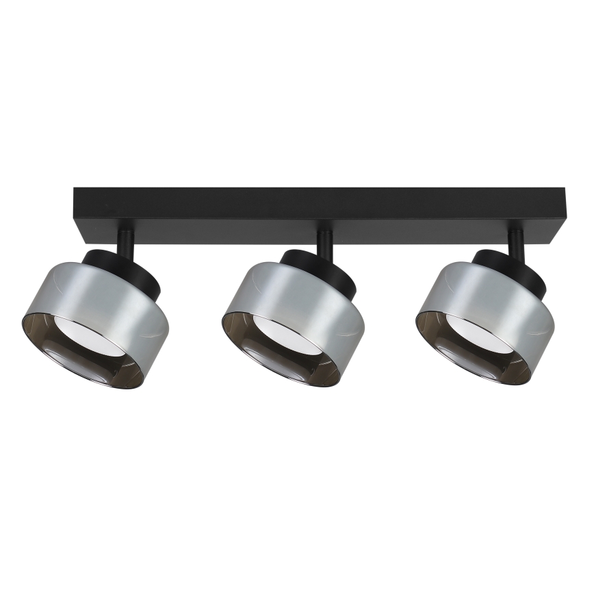 BRILAGI - LED RGB+CCT Dimeriuojamas taškinis šviestuvas AURA LUX 3xGX53/14W/230V 2700-6500K Wi-Fi Tuya juoda/dūminė