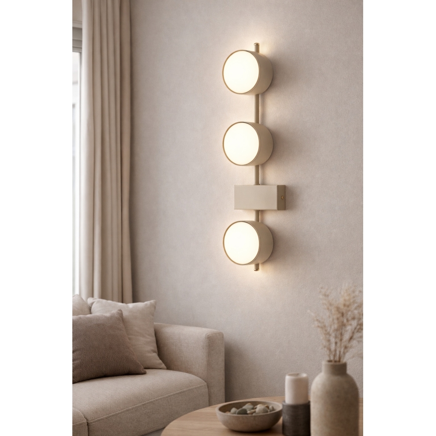 BRILAGI - LED RGB+CCT dimeriuojamas taškinis šviestuvas MONO 3xGX53/14W/230V 2700-6500K Wi-Fi Tuya smėlinis