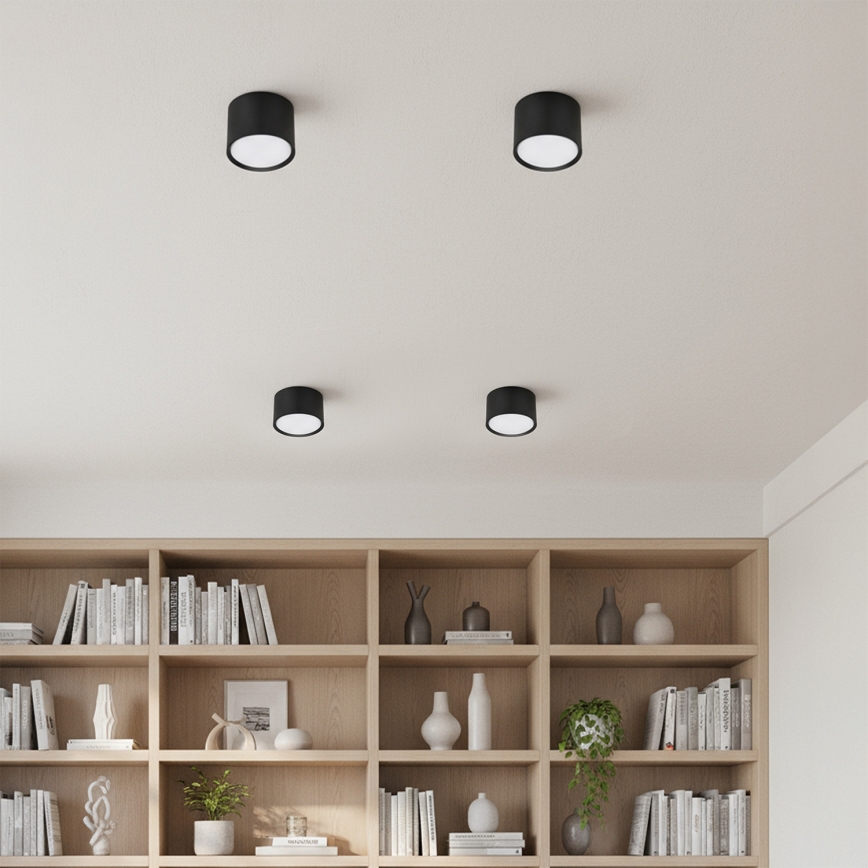 BRILAGI - LED RGB+CCT Dimeriuojamas taškinis šviestuvas SMOOTH 1xGX53/14W/230V 60x82 mm 2700-6500K Wi-Fi Tuya juodas
