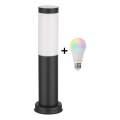 Brilagi - LED RGBW dimeriuojama lauko lempa 1xE27/9W/230V 2700-6500K IP44 40 cm juoda