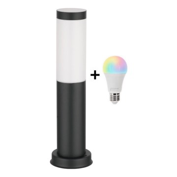 Brilagi - LED RGBW dimeriuojama lauko lempa 1xE27/9W/230V 2700-6500K IP44 40 cm juoda