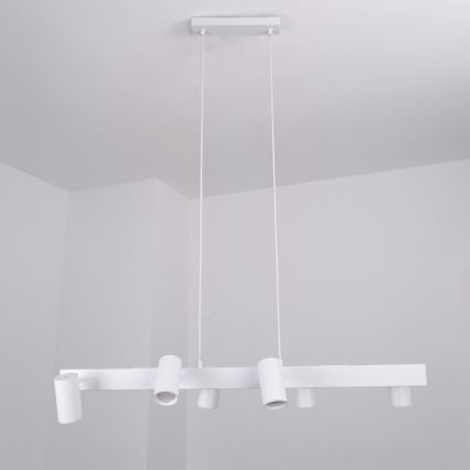 BRILAGI - LED RGBW reguliuojamas pakabinamas šviestuvas ant laido SELE 6xGU10/6,5W/230V 2700-6500K balta + nuotolinis valdymas