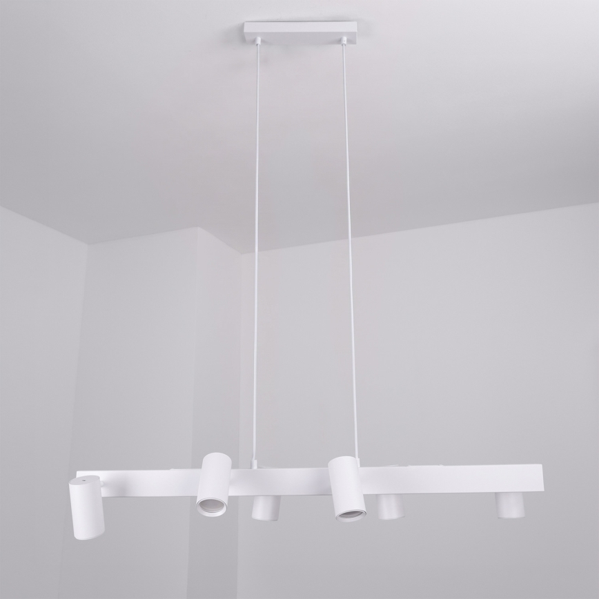 BRILAGI - LED RGBW reguliuojamas pakabinamas šviestuvas ant laido SELE 6xGU10/6,5W/230V 2700-6500K balta + nuotolinis valdymas