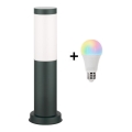 Brilagi - LED RGBW dimeriuojamas lauko šviestuvas 1xE27/9W/230V 2700-6500K IP44 40 cm antracitas