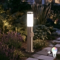 BRILAGI - LED RGBW dimeriuojamas lauko šviestuvas su lizdu ELIA 1xE27/6,5W/230V 2700-6500K IP44 Wi-Fi 50 cm matinis chromas