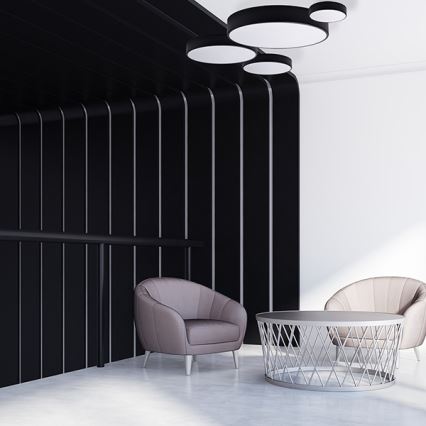 Brilagi - LED RGBW dimeriuojamas lubinis šviestuvas CLARE 4xE27/9W/230V 2700-6500K skersmuo 50 cm Wi-Fi juodas