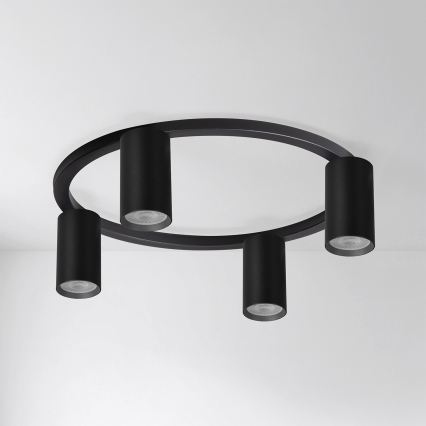 BRILAGI - LED RGBW dimeriuojamas lubinis šviestuvas SELE 4xGU10/6,5W/230V 2700-6500K juodas