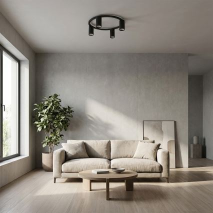BRILAGI - LED RGBW dimeriuojamas lubinis šviestuvas SELE 4xGU10/6,5W/230V 2700-6500K juodas