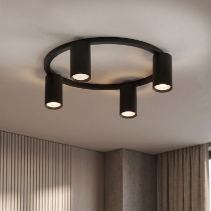 BRILAGI - LED RGBW dimeriuojamas lubinis šviestuvas SELE 4xGU10/6,5W/230V 2700-6500K juodas