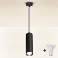 Brilagi - LED RGBW dimeriuojamas pakabinamas šviestuvas ant laido SELE 1xGU10/4,8W/230V 3000K juodas