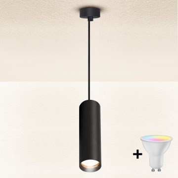 Brilagi - LED RGBW dimeriuojamas pakabinamas šviestuvas ant laido SELE 1xGU10/4,8W/230V 3000K juodas