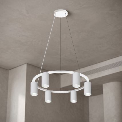 BRILAGI - LED RGBW dimeriuojamas šviestuvas ant laido SELE 6xGU10/6,5W/230V 2700-6500K balta + nuotolinio valdymo pultas