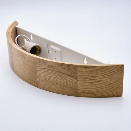 Brilagi - LED RGBW dimeriuojamas sieninis šviestuvas CARVALHO 1xE27/15W/230V 2700-6500K Wi-Fi ąžuolas