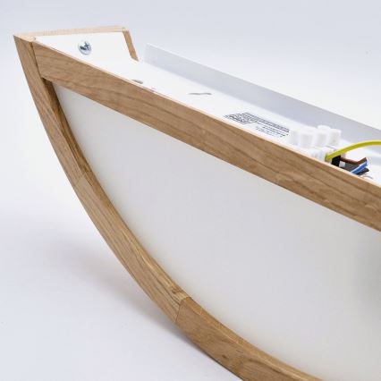 Brilagi - LED RGBW dimeriuojamas sieninis šviestuvas CARVALHO 1xE27/15W/230V 2700-6500K Wi-Fi ąžuolas