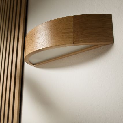 Brilagi - LED RGBW dimeriuojamas sieninis šviestuvas CARVALHO 1xE27/9W/230V 2700-6500K Wi-Fi ąžuolas