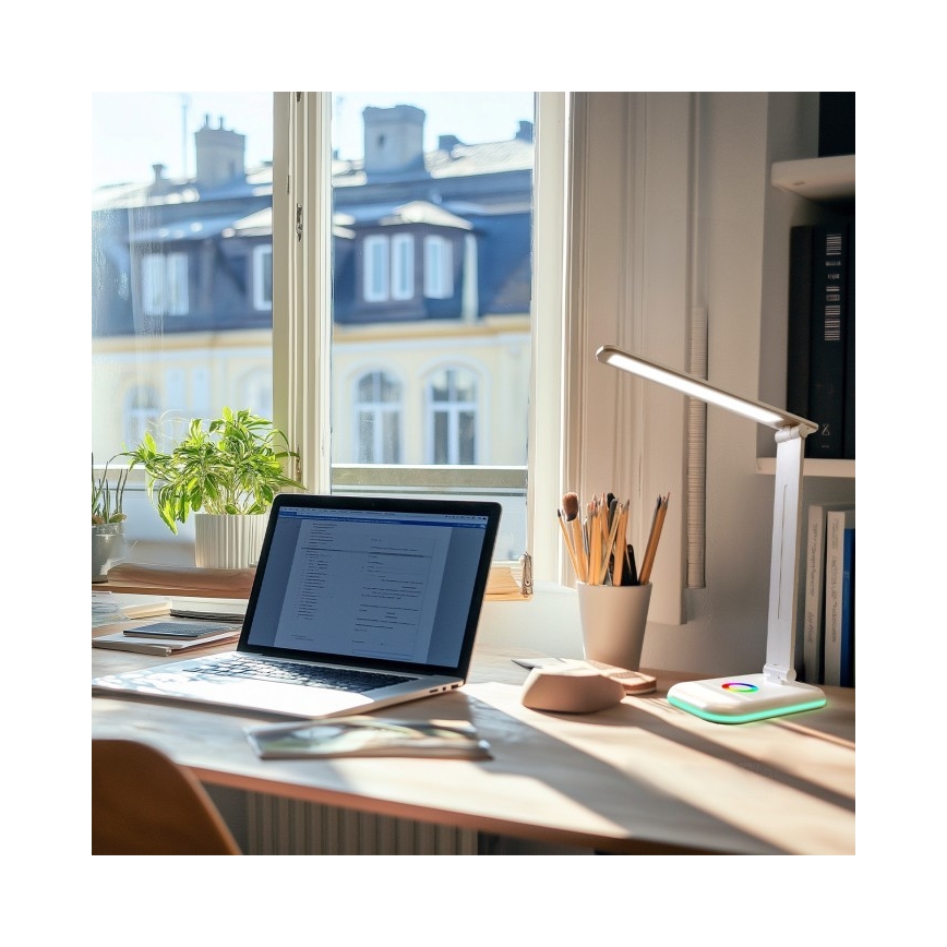 Brilagi - LED RGBW dimeriuojamas stalinis šviestuvas MODO LED/7W/5V 3000/4000/6500K baltas