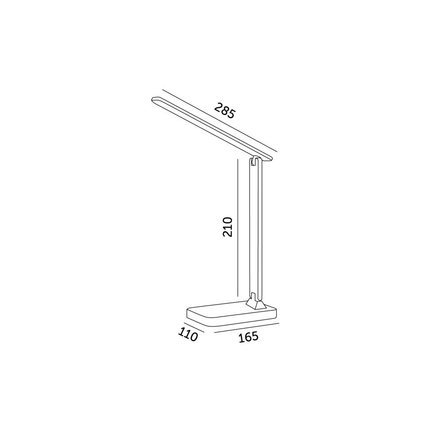 Brilagi - LED RGBW dimeriuojamas stalinis šviestuvas MODO LED/7W/5V 3000/4000/6500K baltas