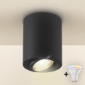 Brilagi - LED RGBW dimeriuojamas taškinis šviestuvas MIA 1xGU10/4,8W/230V 3000K 100x80 mm juodas + nuotolinis valdymas