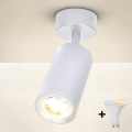 BRILAGI - LED RGBW dimeriuojamas taškinis šviestuvas SELE 1xGU10/4,8W/230V 3000K baltas + nuotolinio valdymo pultas