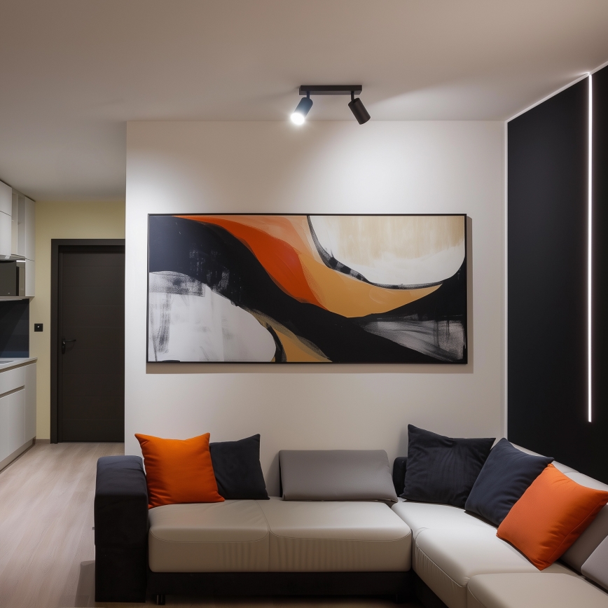 Brilagi - LED RGBW reguliuojamas taškinis šviestuvas SELE 2xGU10/4,8W/230V 3000K antracitas + nuotolinis valdymas