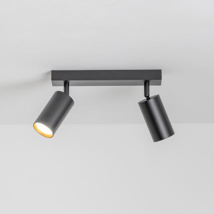 Brilagi - LED RGBW Dimeriuojamas taškinis šviestuvas SELE 2xGU10/4,8W/230V 3000K juodas/auksinis + nuotolinis valdymas