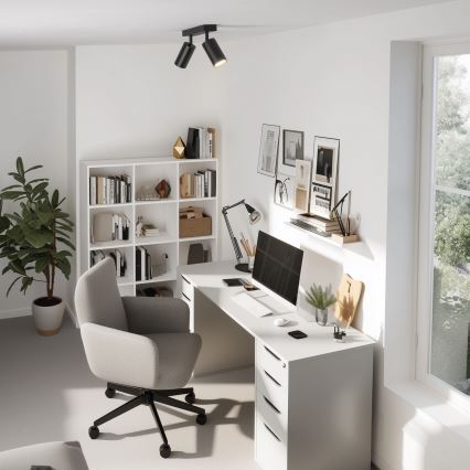 Brilagi - LED RGBW dimeriuojamas taškinis šviestuvas SELE 2xGU10/6W/230V 3000K juoda/auksinė