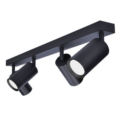 Brilagi - LED RGBW reguliuojamas taškinis šviestuvas SELE 4xGU10/4,8W/230V 3000K juodas + nuotolinis valdymas