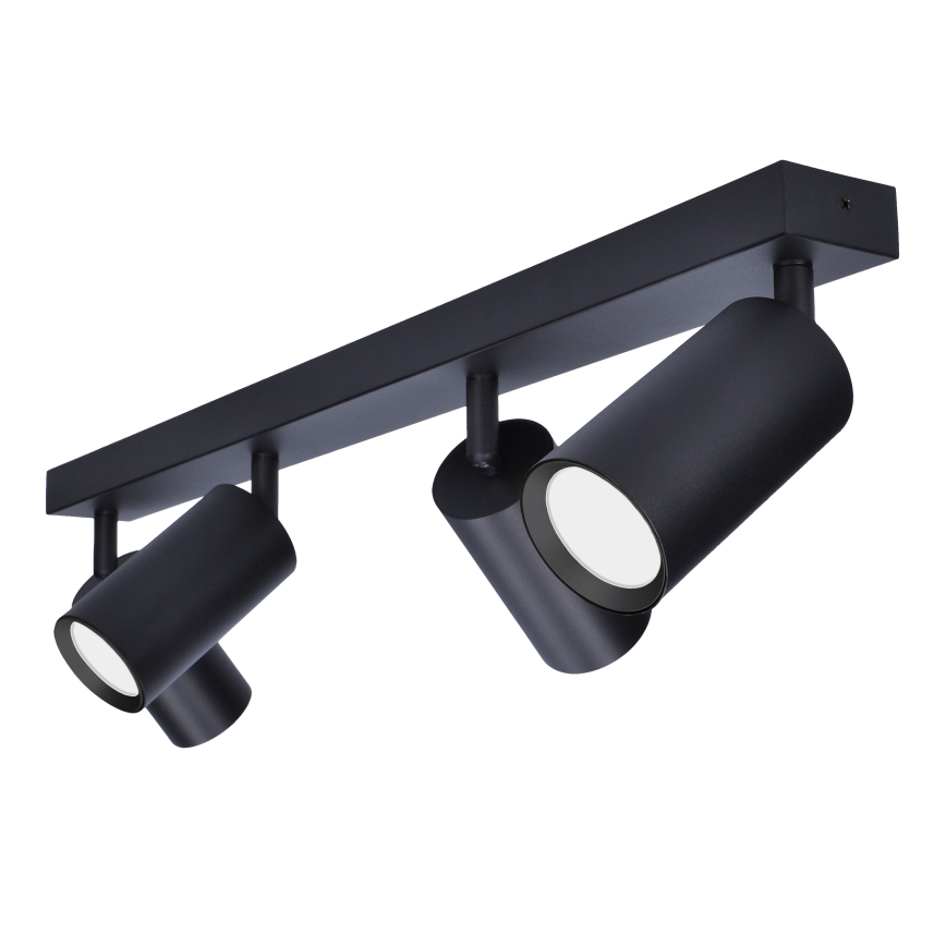 Brilagi - LED RGBW reguliuojamas taškinis šviestuvas SELE 4xGU10/4,8W/230V 3000K juodas + nuotolinis valdymas