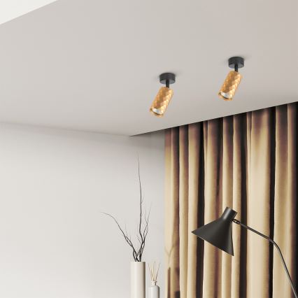 Brilagi - LED RGBW reguliuojamas taškinis šviestuvas SELE DIAMANT 1xGU10/4,8W/230V aukso spalvos + nuotolinis valdymas