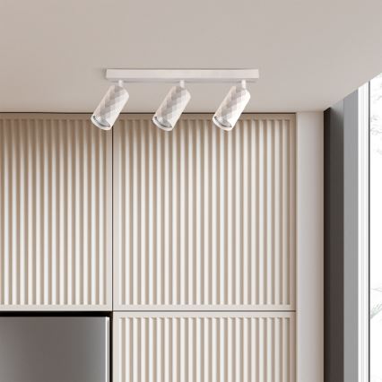 Brilagi - LED RGBW dimeriuojamas taškinis šviestuvas SELE DIAMANT 3xGU10/4,8W/230V 3000K baltas + nuotolinis pultas