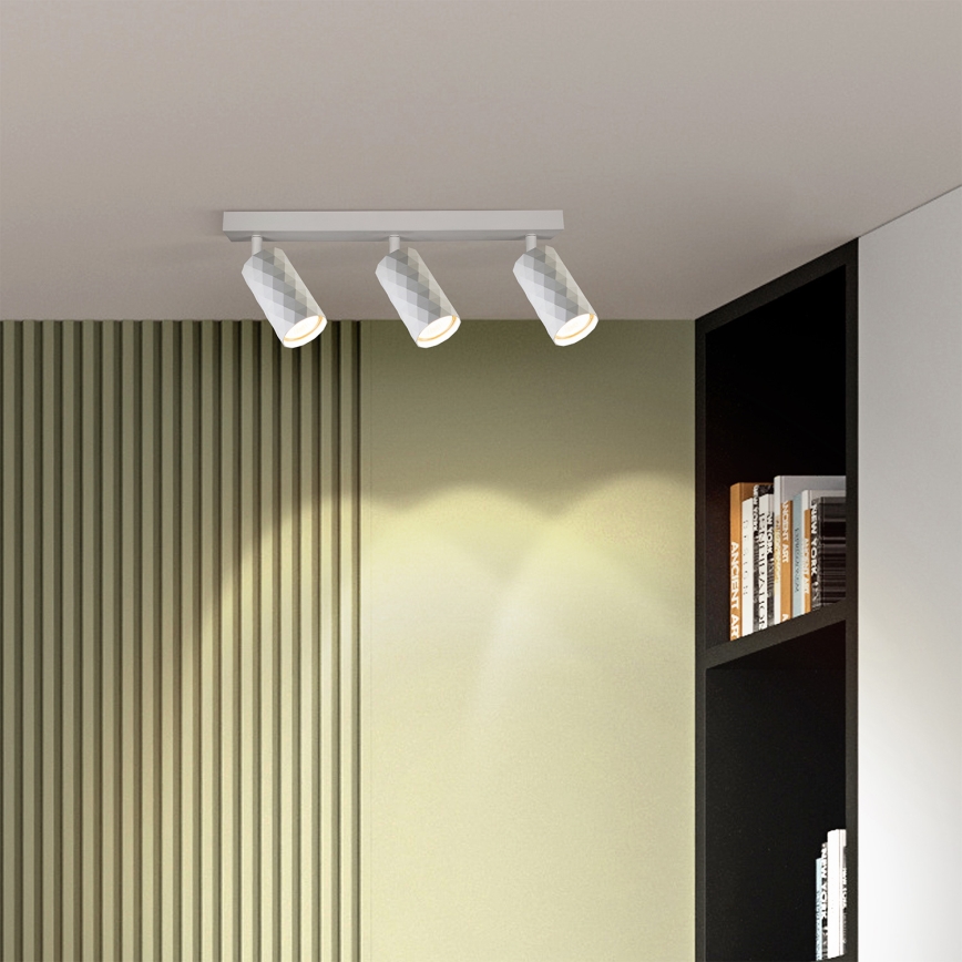 Brilagi - LED RGBW dimeriuojamas taškinis šviestuvas SELE DIAMANT 3xGU10/4,8W/230V 3000K baltas + nuotolinis pultas