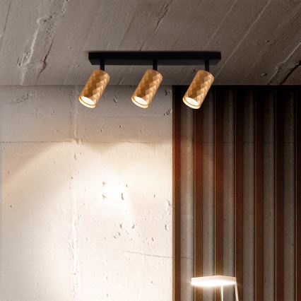 Brilagi - LED RGBW dimeriuojamas taškinis šviestuvas SELE DIAMANT 3xGU10/6,5W/230V 2700-6500K Wi-Fi auksinis