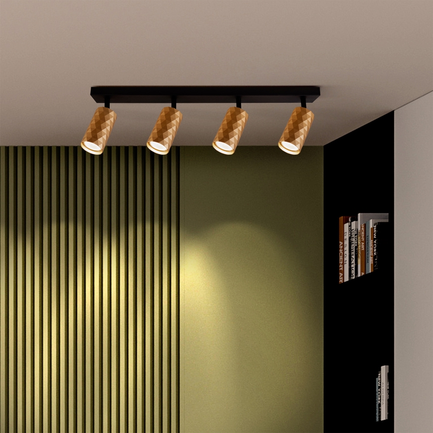 Brilagi - LED RGBW dimeriuojamas taškinis šviestuvas SELE DIAMANT 4xGU10/4,8W/230V 3000K auksinis + nuotolinio valdymo pultas