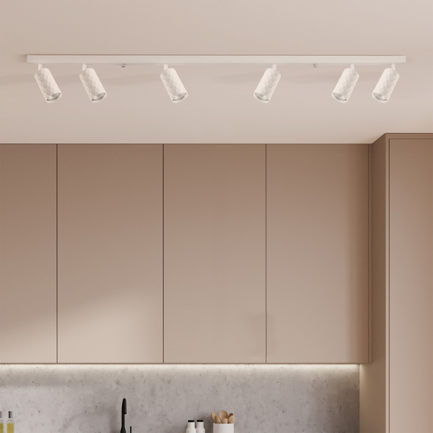 Brilagi - LED RGBW dimeriuojamas taškinis šviestuvas SELE DIAMANT 6xGU10/6,5W/230V 2700-6500K Wi-Fi baltas