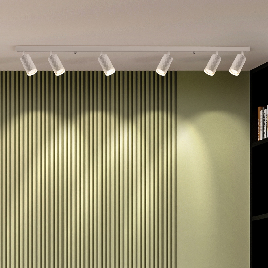 Brilagi - LED RGBW dimeriuojamas taškinis šviestuvas SELE DIAMANT 6xGU10/6,5W/230V 2700-6500K Wi-Fi baltas