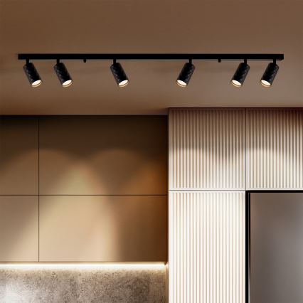 Brilagi - LED RGBW dimeriuojamas taškinis šviestuvas SELE DIAMANT 6xGU10/6,5W/230V 2700-6500K Wi-Fi juodas