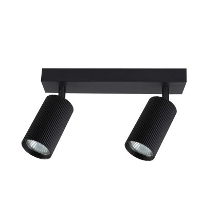 Brilagi - LED RGBW reguliuojamas taškinis šviestuvas SELE MODERN 2xGU10/4,8W/230V 3000K juodas + nuotolinio valdymo pultas